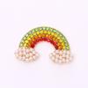 Accesorios de joyería de aleación de zinc multiestilo creativos para manualidades, diamantes, arcoíris, amor, agujeros para zapatos, accesorios de flores, venta al por mayor en Yiwu
