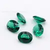 Atacado de fábrica de nano gemas em formato de ovo: 2*3-10*14mm gemas nano ovais azuis, verdes e amarelas, vendidas como pedras soltas