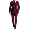 Traje de Impresión Digital de Dos Botones Traje de Tres Piezas Traje Personalizado Chaqueta Traje de Hombre