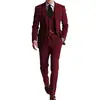 Fábrica de Origen Hecho a Medida Chaqueta de Traje para Hombre de Dos Botones con Estampado Digital Conjunto de Tres Piezas Tallas Grandes Venta al Por Mayor