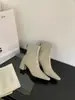 Botas Martin marrons de salto alto e bico quadrado para mulheres, novas botas simples de primavera e outono de 2026 para usar com saias, botas curtas estilo francês