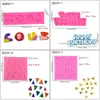 Molde de silicone com letras maiúsculas e minúsculas em inglês e números, molde para decoração de bolo com chocolate e fondant, molde para vela aromática em gesso