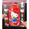 Nuevas y lindas pegatinas de gel de gatito color caramelo dopamina para decoración DIY de teléfono, agenda y vaso de agua
