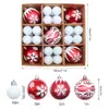 Traje de Bola de Navidad Transfronteriza Plástico Chapado Caja de Regalo de Bola de Navidad Colgante de Árbol de Navidad Atmósfera Festiva Bola Colgante de Navidad