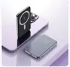 Batería Externa Móvil de Aleación de Aluminio de 5000 mAh con PD de 20 W, Batería Externa Magnética Magsafe de 15 W, Batería Externa de Carga Magnética