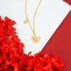 Tide Nacional Vietnam Oro Arena Collar Estilo Palacio Goteo de Aceite Mariposa Cadena de Clavícula Femenina Nicho Todo Fósforo Libre de Color a Largo Plazo Primera Joyería