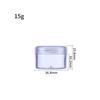 Atacado Transparente PS Moldado por Injeção Redondo de Parede Grossa Potes para Creme 5 10 15 20ml Grande Diâmetro Recipientes Dispensadores para Creme Facial