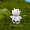 Chen Jun Manualidad Micro Paisaje Musgo Adorno Lindo Adorable Vaca Jardín Bonsái Decoración Pequeña Resina Manualidad