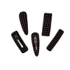 Grampos de cabelo de bolinhas em tecido de alta qualidade, presilhas laterais e acessórios de cabelo para meninas, usados para estilizar franjas e controlar cabelos soltos - atacado