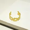 Pulseira Aberta de Metal Plissado Estrela do Mar Transfronteiriça Europeia e Americana Tendência de Personalidade Temperamento Pulseira Geométrica Joia de Mão de Luxo Leve Nicho