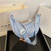 Bolso Rayado Estilo Japonés Simple Bolso de Pecho Moda Casual Estilo Occidental Bolso de Hombro Cruzado Verano Nuevo Bolso Cruzado de Axila