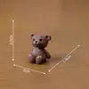 Little Bear Family Series Animal Bonito Micro Paisagem diy Bonsai Ornamentos Carnudos Artesanato de Plástico Urso do Amor