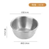 Molheira de Aço Inoxidável 304 Prato Coreano para Churrasco Kimchi Prato para Fondue Prato Ocidental para Molho Dourado Prato Redondo para Condimentos Outdoor
