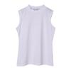 Camisola Negra de Cuello Alto sin Mangas 2020 para Mujer, Capa Base 95% Algodón, Top Ajustado, Camiseta de Algodón Puro