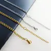 Cadena de Acero Inoxidable Chapada en Oro de 18K Cadena NK Cadena Cubana de Acero de Titanio Joyería de Comercio Exterior Europea y Americana Versátil Hip-hop Cadena para Dama