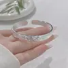 Pulseira de Prata Esterlina Peônia Prata Pura 9999 Pulseira de Prata Maciça Luxo Acessível Pulseira de Nicho Presente de Aniversário para Namorada e Mãe