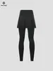 Pantalones tipo falda Xintown de Otoño Ciclismo Falso Dos Piezas Polar Esponjoso Pantalones Largos Pantalones para Montar en Bicicleta con Cubierta para Glúteos para Mujer