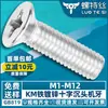 Tornillos de Cruz Galvanizados de Hierro Km con Cabeza Avellanada al por Mayor Fabricante de Tornillos para Máquina de Cabeza Plana M1.2/M1.4/M1.6/M1.7