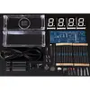 Kit para Hacer Reloj Digital 51 Microcontrolador Capacitación Práctica Piezas Desmontadas Reloj Electrónico DIY Caja Transparente CAI082