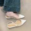 Sandalias de Punta Estilo Francés para Mujer, Zapatos Elegantes para Combinar con Vestidos, Zapatos de Hada, Nuevo Modelo Verano 2026, Planos Versátiles de Espalda Abierta