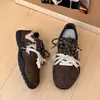 Zapatos Agam de Primavera y Otoño Transpirables para Correr con Cordones Zapatos Deportivos Casuales Nuevo Estilo 2026 Antideslizantes de Suela Plana Estilo Coreano para Mujer Gamuza