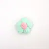 Flor de pompones en stock lana tejida a crochet flor pequeña accesorios para pasador de pelo DIY pasador de pelo de ropa tejida a crochet broche accesorios