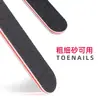 Tira de pulido de uñas rectangular con forma de corazón rojo y arena negra para uñas de los pies, grosor de doble cara, para manicura y eliminación de uñas, venta al por mayor