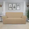 Cojín de sofá de grano de maíz exclusivo transfronterizo, apto para todas las estaciones, color liso simple, funda de asiento de sofá de vellón, respaldo