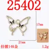 Nuevo Colgante de Mariposa Colorida Fantasía Estilo Chinoiserie de Aleación para Collar Pendientes Joyería Accesorios de Mariposa Hechos a Mano