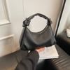 Bolsa de nicho estilo coreano 2025 Início da primavera Nova bolsa feminina Bolsa de ombro listrada combinando Bolsa transversal casual da moda para deslocamento
