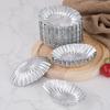 Molde para tarta de huevo de aleación de aluminio para hornear, molde de aluminio para tarta de huevo, modelo de tarta de huevo portuguesa de aluminio, lámpara crisantemo, lámpara crisantemo ovalada