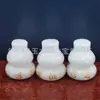 Adornos de Calabaza de Mármol Blanco Natural al por Mayor Lema de Seis Caracteres Colgante de Calabaza Ignífugo Colgante para Colgar en el Coche Calabaza de Jade