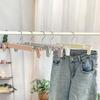 Cabide de Calça Plástico Colorido Fosco Varal de Roupas Clipe de Saia Jk Doméstico Antiderrapante Sem Marcas Cabide Forte para Calça Clipe de Calça Frete Grátis