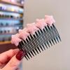 Nuevo peine para niños, cabeza trasera, artefacto para cabello roto, flequillo para niña, peine con horquilla, adorable tocado de cinco estrellas