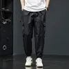 2026 Calça Jogger de Trabalho Masculina Marca Moderna Casual Masculina Loose Engrossada com Veludo Plus Size para Pessoas Gordas