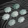Colgante de Loto de Jade Natural Grado A para Hombres y Mujeres, Collar de Jade para Parejas, Colgante de Jade, Cadena para Suéter Verde Claro al por Mayor