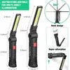 Luz de Trabajo Recargable Cob Multifuncional, Luz de Inspección LED Portátil Regulable, Luz para Reparación de Automóviles con Imán, Iluminación de Emergencia