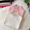 Camiseta Interior Casual de Punto para Mujer Cuello Medio Alto Nuevo Estilo Otoño e Invierno 2025 Suéter para Niñas Suéter de Moda para Niños