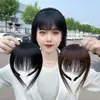 Faixa de Cabelo Franja Perucas Cabelo Humano Feminino Franja Lateral Cobertura Cabelo Branco Faixa de Cabelo com Strass Franja Reta Linha do Cabelo Reedição