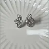 Brincos de Elfo Borboleta com Pérola de Diamante Moda Design de Nicho Senso Avançado Sem Furos na Orelha Clipe de Osso da Orelha Outlet de Fábrica