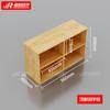 Estante para Adornos Finos Accesorios Tablero de Madera Tubo Cuadrado Barra Colgante Cajón Caja para Gafas Diadema Pendientes Canaleta Caja de Papel Caja de Madera de Seis Compartimentos