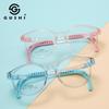Nuevo marco de gafas para niños moda masculina marco ultraligero mujeres sentido de alta gama estilo vacacional fabricantes de gafas marco de gafas al por mayor