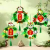 Festival do Barco-Dragão Pingente de Zongzi Design Criativo de Desenho Animado Kit de Material DIY Feito à Mão Decoração Pendente para Jardim de Infância de Crianças Pequeno Presente