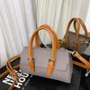 Bolsa de Mão Infantil Bebê Cor Sólida Retrô Platina Porta-Moedas Estiloso Bolsa Transversal da Menina para Sair Versátil Fashion