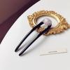 Transfronterizo Explosivo Marubeni Disco de Cabeza Cabello Pinza para el Cabello Tocados Mujer Moda Simple Retro Estampado para el Cabello Accesorios para el Cabello Tapón de Cabello de Resina Pinza para el Cabello