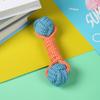 Suministros para Mascotas Cuerda de Algodón Juguete para la Dentición para Perro Resistente a Mordidas Cuerda Anudada Juguete para Mascota Pelota Juego de Juguetes para Perro de Raza Pequeña y Mediana