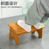 Taburete Multifuncional para Inodoro Taburete para Pies Oficina Madera Maciza Reposapiés Taburete Reposapiés de Baño Taburete Antideslizante Venta al por Mayor