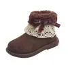 Botas Birkenstock Estilo Pequeno Fragrante Ins Outono e Inverno 2026 Novas Botas Femininas Estilo Coreano com Laço de Renda e Botas Curtas de Lã