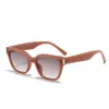 Gafas de Sol Cuadradas Retro con Estampado de Leopardo Anti-UV Europeas y Americanas para Mujer Gafas de Moda Ins para Fotografía Callejera Gafas de Sol Transfronterizas para Hombre