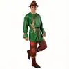 Disfraz de Espantapájaros Cosplay, Mismo Estilo que el Personaje de Cuento de Hadas El Mago de Oz, Atuendo para Role-Playing de Halloween y Convención de Cómics